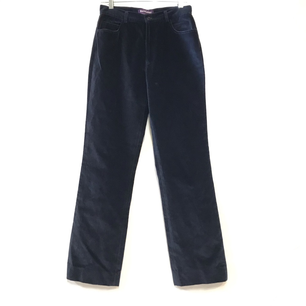 Ralph Lauren Collection blue velvet jeans sz 8